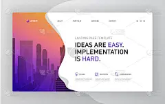 Landing page template for business