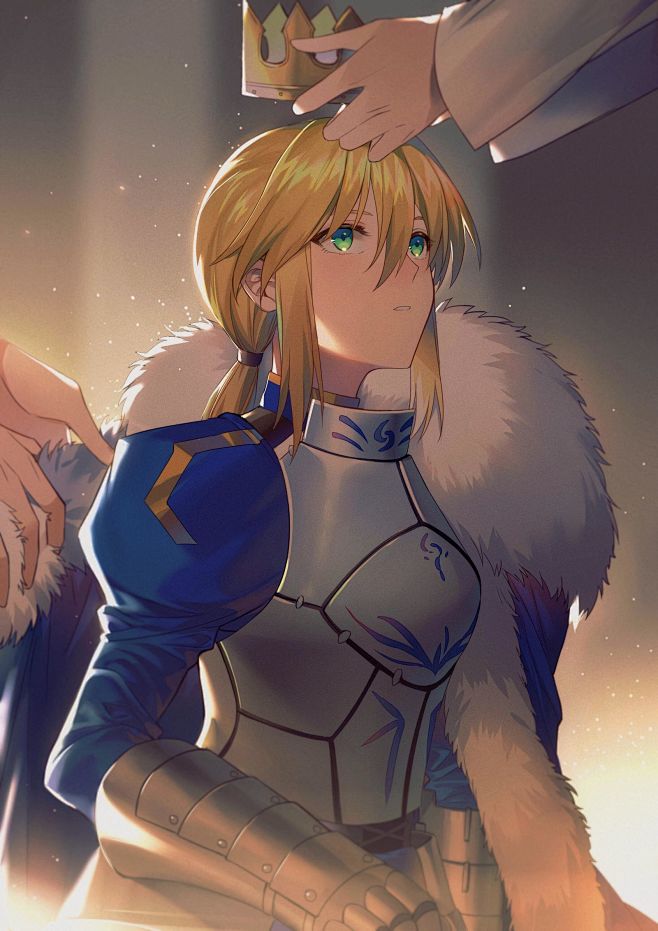 fate fgo 吾王 saber 阿尔...