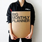 JSTORY Big Monthly Planner 月程本，日历格式，超大超实用。 仅售:98元