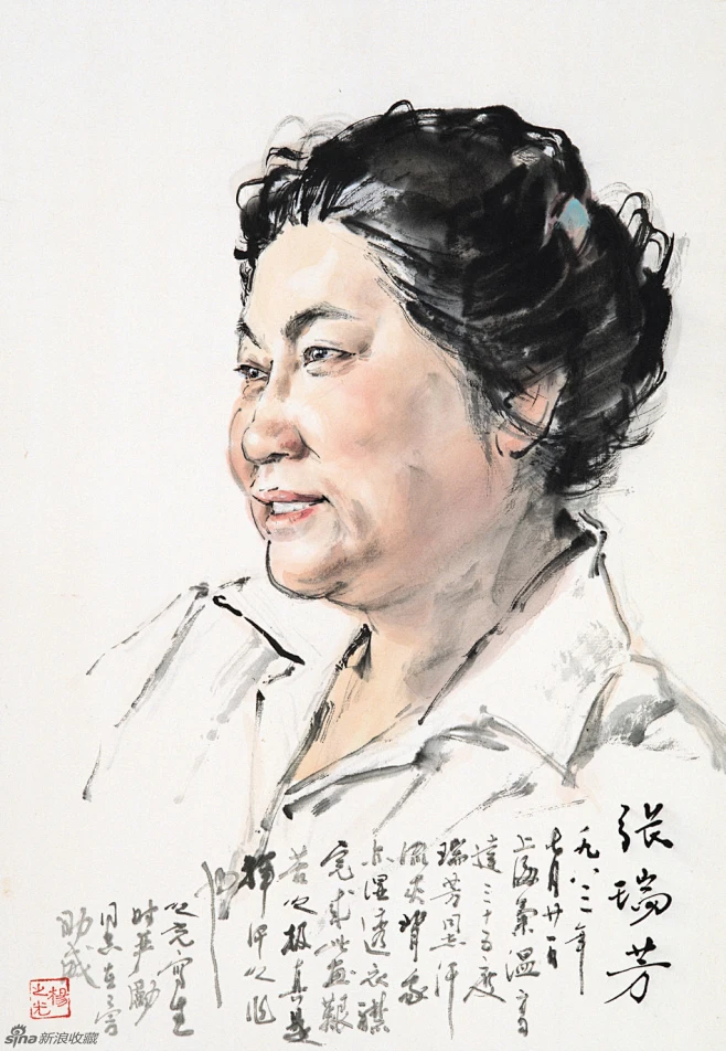 杨之光国画人物作品（二）-花瓣网
