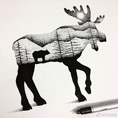 大丢丢丢丢采集到插画-点