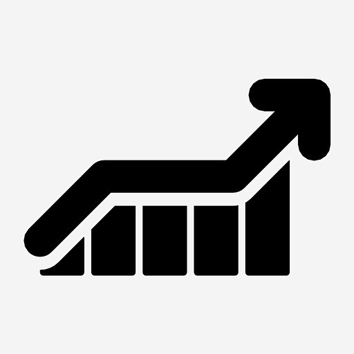 增长信息图表折线图图标_88ICON https://88icon.com 增长 信息图表 折线图 营销 生产力 利润 加薪 上涨 战略 趋势