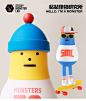 POP MART 泡泡玛特韩国正版SML STICKY MONSTER Lab公仔桌面摆件-tmall.com天猫