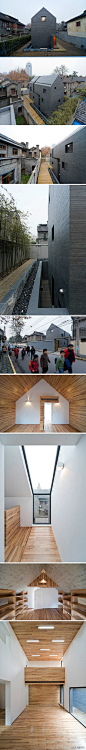 "The Slit House" 是张雷在南京的混凝土缝之宅项目，项目并未使用灰色的砖头作为材料，而是选用水泥作为抽象的房屋形式，风格与周围20年代砖房形成对比。宅子中间的玻璃裂缝是这个建筑的特色之一，隔开了前后两个空间，隔断的玻璃材质也为室内空间提供了更多的自然光 / (c) 张雷 , iwan baan //.