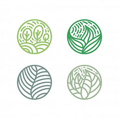 JIANGDJ采集到七彩田野（logo）