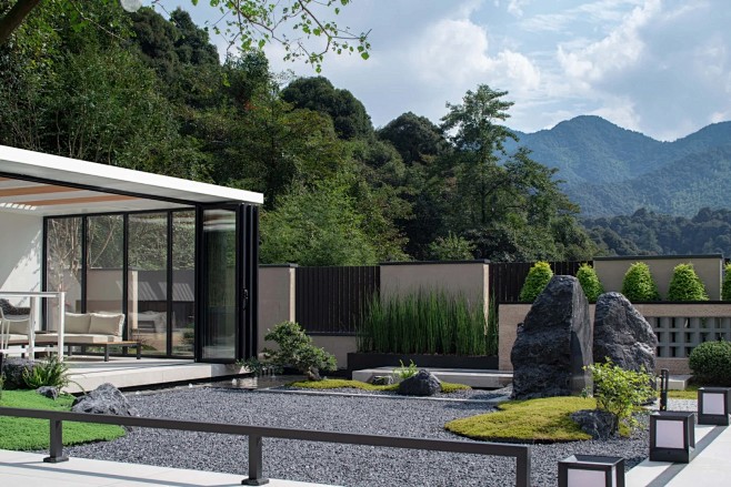 我的完工作品｜安吉山景别墅庭院_3_花园...