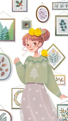 手机圣诞壁纸1_Senny-森妮__插画师作品_涂鸦王国gracg.com