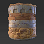 Stylized Medieval Trim Sheet, Seth Baldwin : Trying out a stylized PBR approach to a material.