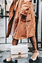 Armani-Trench_Coat-Pink_Dress-Chanel_Slingbacks-Celine_Box_Bag-Outfit-Milan_Fashion_Week-Street_Style-
