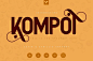 复古经典的无衬线英文字体 Kompot Sans - 2 fontsEnglish