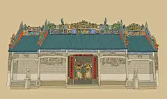 建筑/广州陈家祠／cuimengxuan : 插画作品 建筑/广州陈家祠 ，是附有 厉害了我的国插画比赛 等标签， 由 cuimengxuan 所創作的作品。 在ART street里，cuimengxuan的留言是陈氏书院，俗称陈家祠，位于中国广东省广州市中山七路。陈氏书院筹建于清光绪十四年（1888），于二十年（1894）落成。 