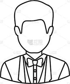 男人,头像,卡通,矢量,商务,商务人士,人,肖像,信心