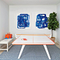 Game Room - 2016 Hamptons Showhouse Photo Tour - Coastal Living // Ping Pong Table