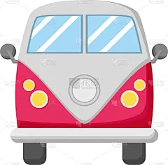 汽车,面包车,白色背景,巴士,旅途,交通,篷车,载人车,复古,运输