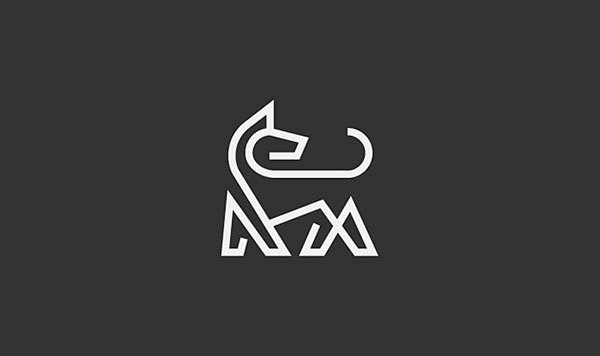 #设计秀# 一组狗狗元素的LOGO设计 ...