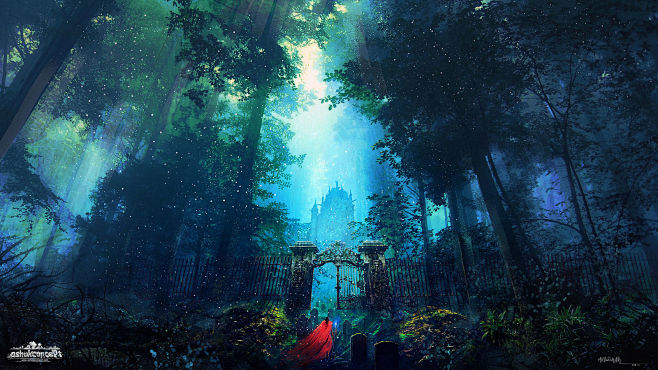 Blue forest