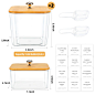Amazon.com： POLRAI 3 件装洗衣房组织存储容器 2 半加仑洗衣荚容器和烘干机床单架，带盖子和标签，用于洗衣粉洗衣荚 干床单整理：家庭和厨房