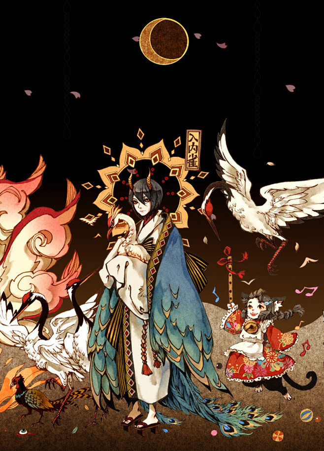 去年画的小裙子妖怪柄图再不发古戈力