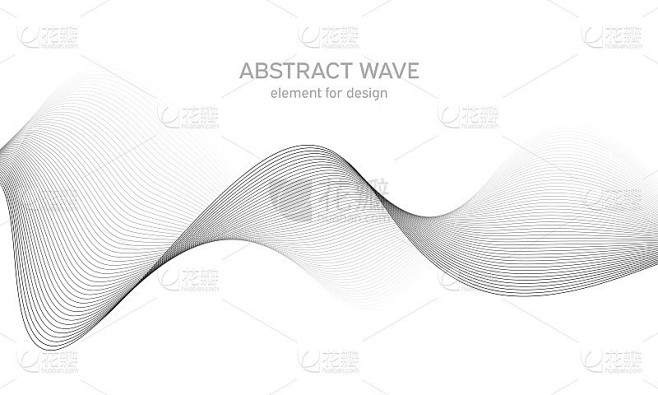 Abstract wave element for design. Digital frequenc