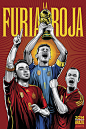 #2014巴西世界杯#32强插画版宣传海报创意设计（2）