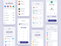 #Exploration - Digital Wallet App - More Screens ios card banking money dashboard transactions payment finance typography bold whitespace clean ux ui design mobile app wallet digital