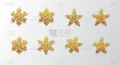 雪花。贺卡，2018年新年和圣诞节快乐的邀请。金属银色的圣诞雪花，装饰，闪闪发光，闪闪发光的纸屑。矢