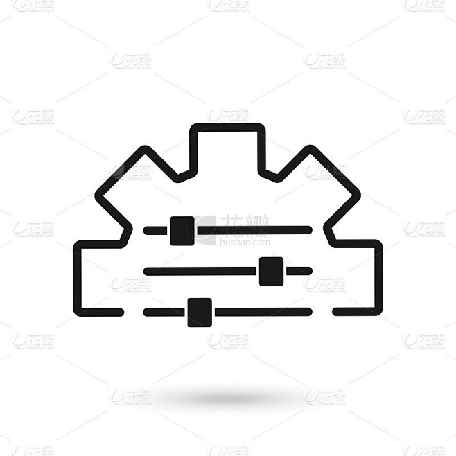 大规模定制矢量图标。定制的概念。
