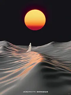 midjourney海报|踏浪寻月  