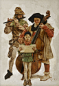 Christmas Carolers by JC Leyendecker