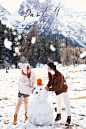 阿杜修图工作室的婚纱摄影作品《雪山》