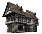 3d 3 medieval houses