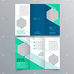 模板,小册子,创造力,折叠的,时髦的,商务,贺卡,几何形状,传单,色板