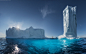General 1600x1000 nature landscape Greenland ice sea sun rays blue tower water turquoise summer iceberg