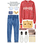 A fashion look from December 2013 featuring Kenzo sweaters, Theyskens' Theory jeans and Sophie Hulme handbags. Browse and shop related looks.