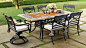 Carlisle 7-pc. Rectangular Dining Set in Onyx Finish