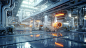 futuristic factory with no people. Hi tech smart manufacturing automation  concept. generative AI 25946870 Stock Photo at Vecteezy