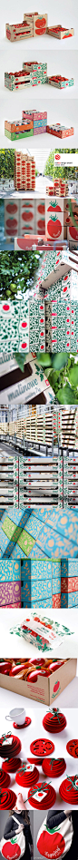 #盒子#Łęgajny Tomato Farm / Łęgajny西红柿农场各种纸箱包装以及周边商业产品