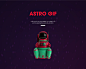 Astro Gif : A gif done for the visual delight, for my love to 3D and for experimenting some 3D animation.