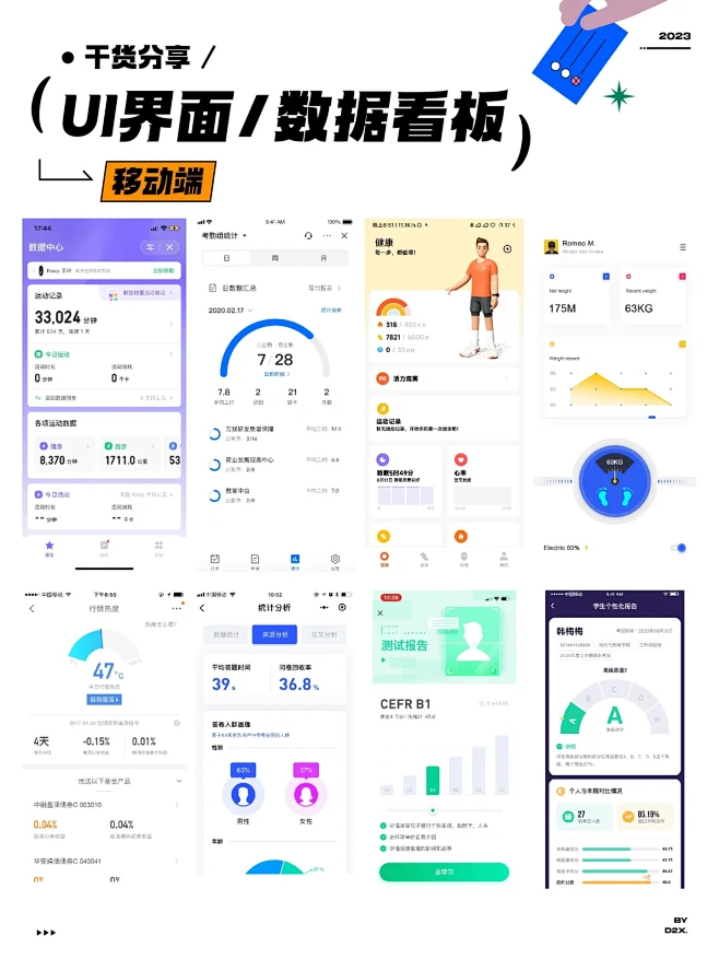 UI 灵感分享｜移动端｜数据看板-花瓣网