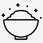 新鲜奶油碗食物 UI图标 设计图片 免费下载 页面网页 平面电商 创意素材