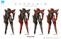 CHERUBIM, Jang Wook (Azure) Kim : Mecha concept art and design sheet