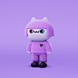 3D CGI Character design  motion graphics  nft art digital illustration artwork 캐릭터 Cat MOSTAPES