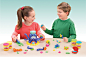 Ocdohpus : Characterized animal playsets have always been a popular theme inthe Play-Doh line, and Ocdoh is one that delivers with 8 times the fun. The playset base acts as storage for 6 different tools which are Ocdoh’s arms. The last 2 arms are a see sa