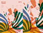 She Flowers floral pattern floral art floral flowers sexy grid fragment layout girl poster art poster challenge poster a day form lines poster illustration laconic composition abstract minimal