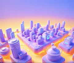 00117-3737864076-cartoon rendering,(warm tone),cartoon,soft light,clay texture,3d,rending,soft light,soft edge,hazy edge light,_night,blue purple