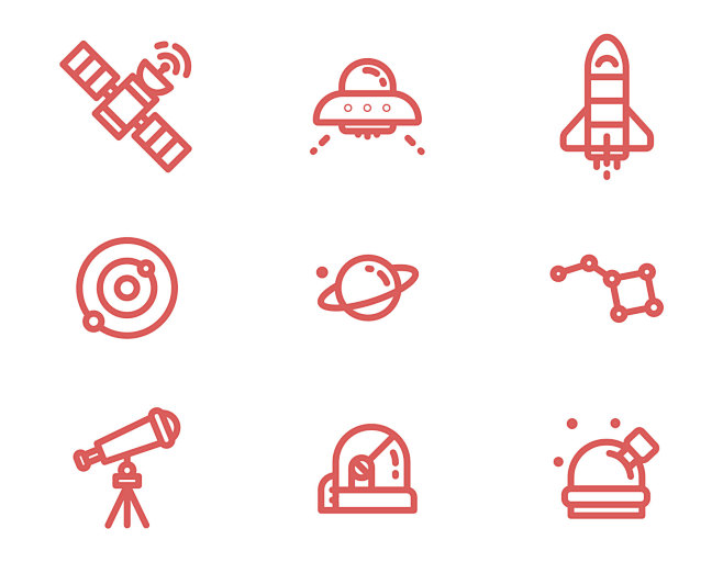 Simple Space Icons -...