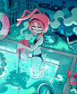 Pool thingie ⛽️✨ (Also big photo dump of random stuff) . . . #pool #illustration #art #comic #mood #drawing #night #lovecraft… | Instagram