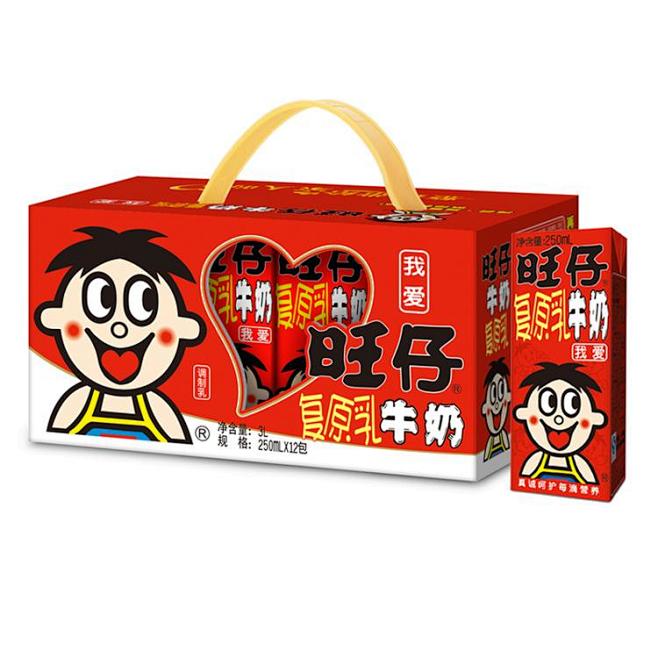 【旺旺旺仔牛奶 原味 (利乐装礼盒) 250ml*12】旺旺 旺仔 牛奶 原味 礼盒装 250ml*12 【行情 报价 价格 评测】-京东