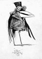 Carter Goodrich 插画 线稿