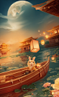 中秋背景2蹭流量